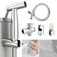 thumbnail image 3 of Sanheshun Hand Held Bidet Sprayer Stainless Douche Shattaf Shower Head Hose Kit Toilet Cleaner UNS7/8, 3 of 11