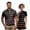 Black American Flag, variant on Binienty Ditsy Floral Golf Clothing Set for Couple Breathable Stretch Fabric Summer Golf Outfit Set Men's Shirt Women's Short Sleeve Skirt Lightweight Golf Course Wear for Daily