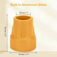 thumbnail image 5 of SupreGear 1 inch Walking Cane Tips, 6-pack Heavy Duty Replacement Rubber Caps, Yellow, 5 of 8