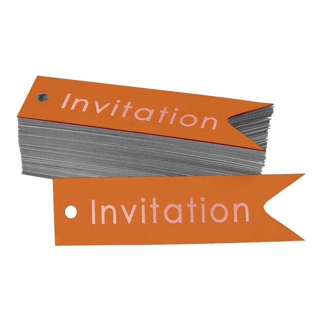 Inkdotpot Real Rose Gold Foil Invitation Party Tags Favor Hang Paper Tags 50 Pieces