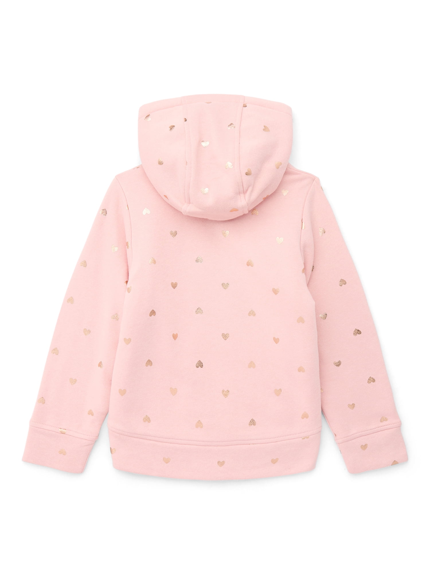 Wonder Nation Girls Kids Tough Fully Lined Zip Hoodie Jacket, Sizes 4-18 & Plus