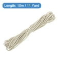 thumbnail image 2 of Uxcell Twisted Cord Trim 11 Yard 0.12 inch 3-Ply Twine Braided Rope Shiny Thread String Cream White, 2 of 7