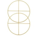 thumbnail image 1 of Miangastore Craft Hoop Rings Golden Iron 2Pcs 11.8X11.8X0.2In, 1 of 8
