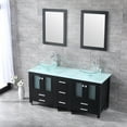 thumbnail image 2 of Wonline Durable Bathroom Vanity, Solid Wood Glass Clear, 60" W, 2 of 8