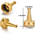thumbnail image 2 of Heavy - Duty Jet Sweeper Hose Nozzles, 2 - Pack for Cleaning, Gold, 2 of 6