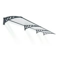 thumbnail image 4 of Palram - Canopia Neo 3540 12' x 3' Gray/Clear Stationary Door Awning, 4 of 7