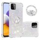 thumbnail image 1 of Funda para Samsung Galaxy A22 5G con Brillo Líquido Flotante, Purpurina, Parachoques y Anillo Giratorio Soporte, 1 of 5