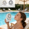thumbnail image 7 of USB rechargeable desk fan,Portable table fan with aromatherapy,Quiet personal fan with LED light,Rechargeable battery operated fan for home and travel,desktop cooling fan with adjustable tilt, 7 of 7