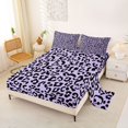 thumbnail image 2 of Castle Fairy Y2K Leopard Skull King Sheets 4pcs,Lilac Cheetah Silhouette Bedding,Lavender Black,1 Fitted Sheet,1 Flat Sheet and 2 Pillowcases, 2 of 6