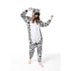 thumbnail image 2 of Pijamas de franela con cremalleras para mujer, mono de cebra de dibujos animados para adultos y hombres, Pijamas de una pieza de animales, disfraz para niñas, 2 of 4