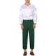 thumbnail image 2 of Pantalones de vestir recortados INSPIRE CHIC para hombres con cintura elástica sólida y largo hasta el tobillo Verde 36, 2 of 4