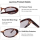 thumbnail image 5 of Gafas de Sol Ovaladas Laurinny para Mujer Retro años 90 con Montura Carey, 5 of 7