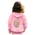 thumbnail image 3 of Gelikeya Pink Puff Graphic Preppy Hoodies Sweatshirts for Teen Girls Kids Floral Long Sleeve Cute Preppy Clothes Tops with Pockets 2-13Y (Pink, 11-12 Years), 3 of 8