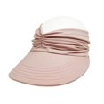 thumbnail image 1 of Chapeau de Soleil Femme, Visière de Plage Protection UV avec Grand Bord pour Sports Plage Golf Randonnée, Rose, 1 of 6