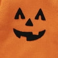 thumbnail image 5 of qiiinnHk Toddler Boy Girl Halloween Sweater Knit Baby Sweater Long Sleeve Crewneck Letter Sweatshirt Fall Winter Clothes Orange,3-6 Months, 5 of 7