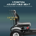 thumbnail image 4 of Aosom Kart à Pédales pour Enfants avec Siège Ajustable, Roues en Caoutchouc, Blanc, 4 of 9