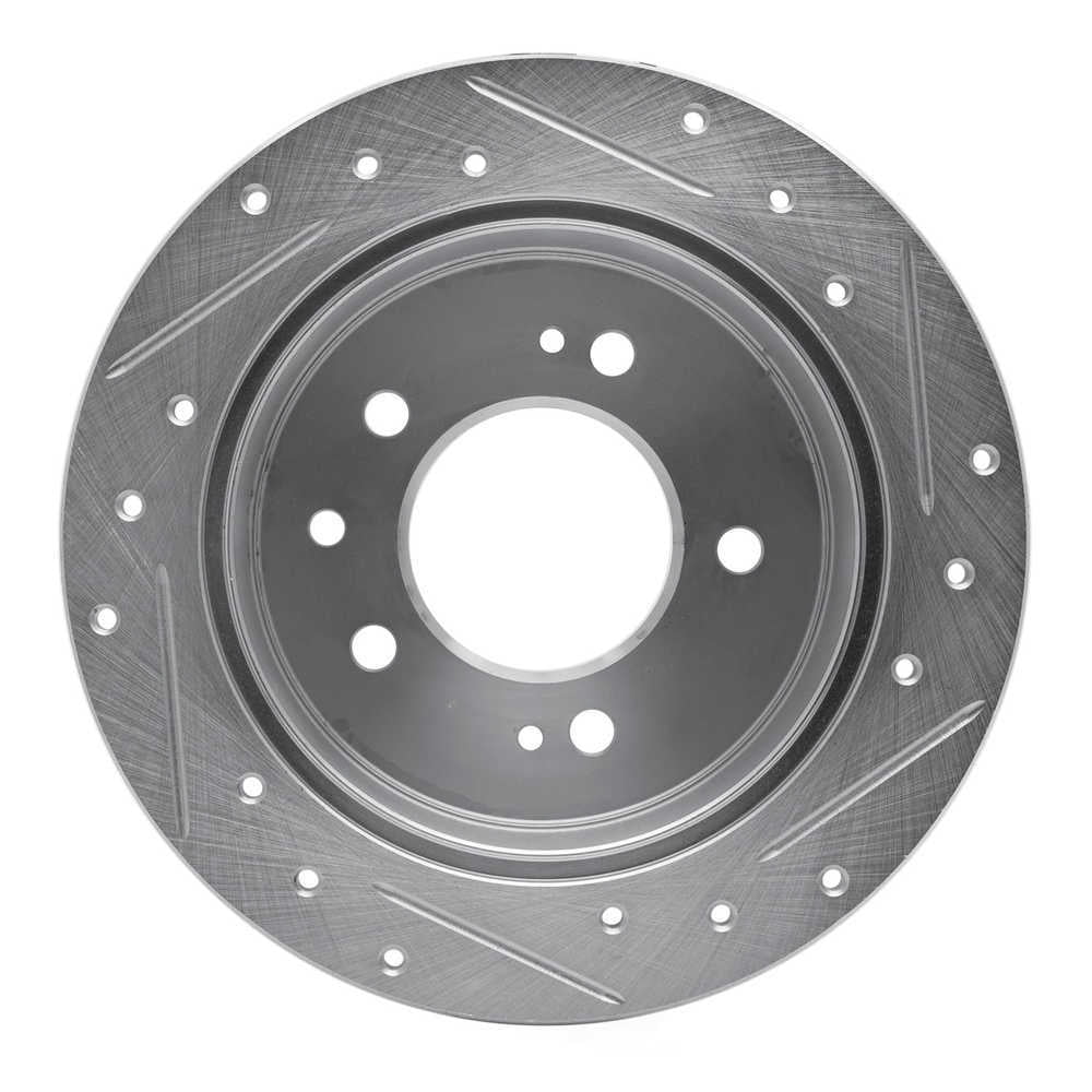 Dynamic Friction Company 631-03024L DFC Brake Rotor - Drilled And Slotted - Silver