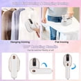 thumbnail image 4 of BZPIZ Cordless Steamer for Clothes,Fast Heat-up,Fabric Wrinkle Remover,Portable Steamer Iron Travel College Dorm Home Essentials Steamer for Clothes(White), 4 of 10