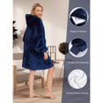 thumbnail image 2 of Fluffy Blanket Wearable Hoodie Oversized Pullover, 2 of 5