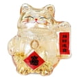 thumbnail image 2 of Hucha con forma de gato: figura de regalo para fiestas y celebraciones. Oro L, 2 of 9