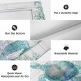 thumbnail image 6 of Teal Sea Turtle Outdoor Rug for Patio/Deck/Porch, Non-Slip Large Area Rug 4 x 6 Ft, Summer Coastal Coral Ocean Grey Wooden Indoor Outdoor Rugs Washable Area Rugs, Reversible Camping Rug Carpet Runner, 6 of 8