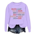 thumbnail image 3 of Women's Trendy Pullover Hoodie Letter Print Round Neck Top For Fall & Winter Cute Fashion Top Blouse Top Light Sweatshirt Fall Tunic Crop Set Junior Vintage Sweater Clothes Shopping Casual Top Dresses, 3 of 3