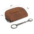 thumbnail image 7 of Wrangler Floral Tooling Small Keychain Wallet for Women RFID Blocking Credit Card Holder and Coin Purse, Brown, 7 of 7