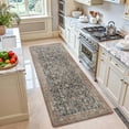 thumbnail image 2 of PABUBE Kitchen Rug 24"x59", Anti Fatigue Kitchen Mat for Floor, Persian Vintage Decor, Easy Clean, Waterproof & Oil Proof Kitchen Mat, Non-Slip 0.4" Thick Cushioned Kitchen Floor Mat, 2 of 9