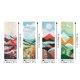 thumbnail image 3 of Bookmark Art Project 4pcs Landscape Forma Especial 5d Diy Pintar Marcos para Principiantes, 3 of 9