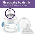 thumbnail image 2 of Philips Avent Natural Trainer Sippy Cup with Natural Response Nipple and Soft Spout, Clear, 5oz Cup, SCF263/01, 2 of 7