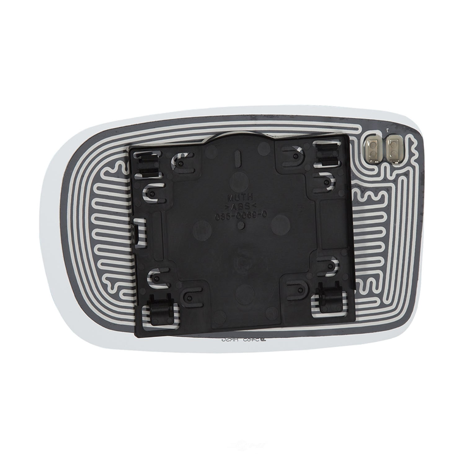 Burco Side View Mirror Replacement Glass with Motor Mount Plate - Clear Glass - 5465HRSG