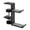 Black, variant on Fireplace Stocking and Garland Hanger, Adjustable Heavy Duty Brick Hanger, Double Hook Mantel Hook for Holiday Stockings, Garlands, and Decorations