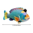 thumbnail image 2 of 30CM Simulated Fish Plush Crossbody Bag 3D Crucian Carp Parrotfish Stuffed Fish Coin Purse Shoulder Bag, 2 of 7