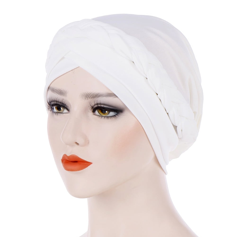 Head Wraps Cancer Chemo Cap Muslim Hijabs Braids Knotted Women Turban Hat