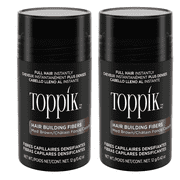 Toppik Hair Building Fibers, Fill In Fine or Thinning Hair, Medium Brown 0.42 oz (Pack of 2)