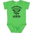 thumbnail image 3 of Inktastic Handpicked for Earth by My Poppy in Heaven with Angel Wings` Boys or Girls Baby Bodysuit, 3 of 5