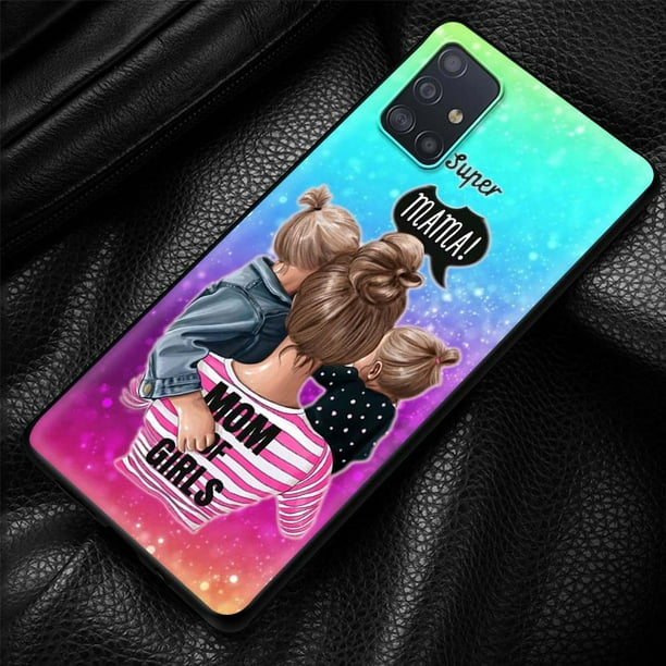 Funda blanda para Samsung Galaxy A32, A52, A72, 4G, A21S, A51, A71, A50, A70, A31, A41, A12, A02S, 5G, carcasa a prueba de golpes, bebé, mamá, Niña qiuyongming unisex