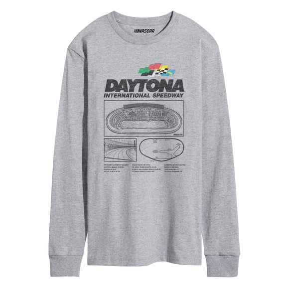 NASCAR - Daytona Int'l Speedway Infographic - Men's Long Sleeve T-Shirt