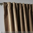 thumbnail image 5 of 3S Brother's Extra Long Solid Luxury Matte Velvet Soft Curtain Antique Brass Single Panel Hanging Back Tap & Rod Pocket Home Décor 5-25 Feet Custom Made Curtains -Made in Turkey Each(52"x84"), 5 of 7