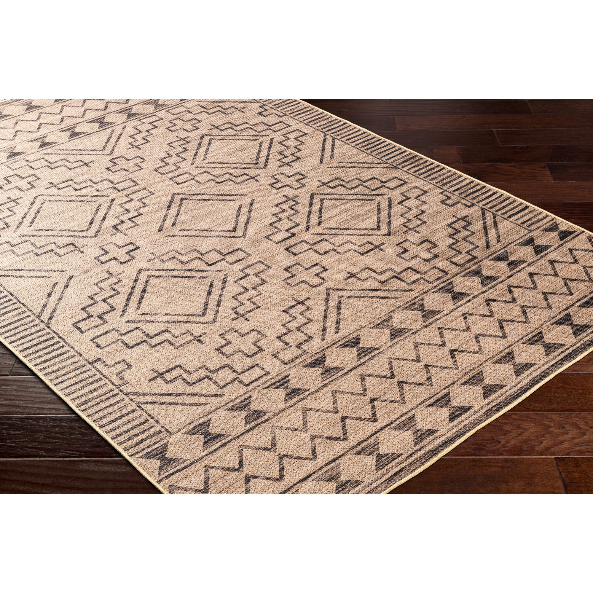 Artistic Weavers Ez Jute Machine Washable Area Rug, 3' x 5', Tan/Gray