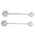 thumbnail image 3 of Magnetic Curtain Clips Buckle, Elegant Sparkling 2Pcs Rustproof Magnetic Curtain Tiebacks Buckles Stainless Steel  Flower  For Study, 3 of 8