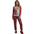 thumbnail image 1 of et Pijama Mujer Navideña Unitalla Invierno Conjunto Suave y Cálido, 1 of 5