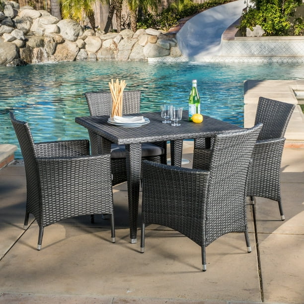 Christopher Knight Home Outdoor Malta 5 Piece Wicker Dining Set With Cushions By Com - Delani 5pc Wicker Patio Dining Set Christopher Knight Home Christopher Knight Home Outdoor Malta 5 Piece Wicker Dining Set With Cushions By Com - Delani 5pc Wicker Patio Dining Set Christopher Knight Home