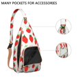 thumbnail image 4 of Berry Sweet Strawberry Print Daypack – Waterproof & Lightweight, Summer Fruit Aesthetic, Fashionable & Practical, 4 of 4