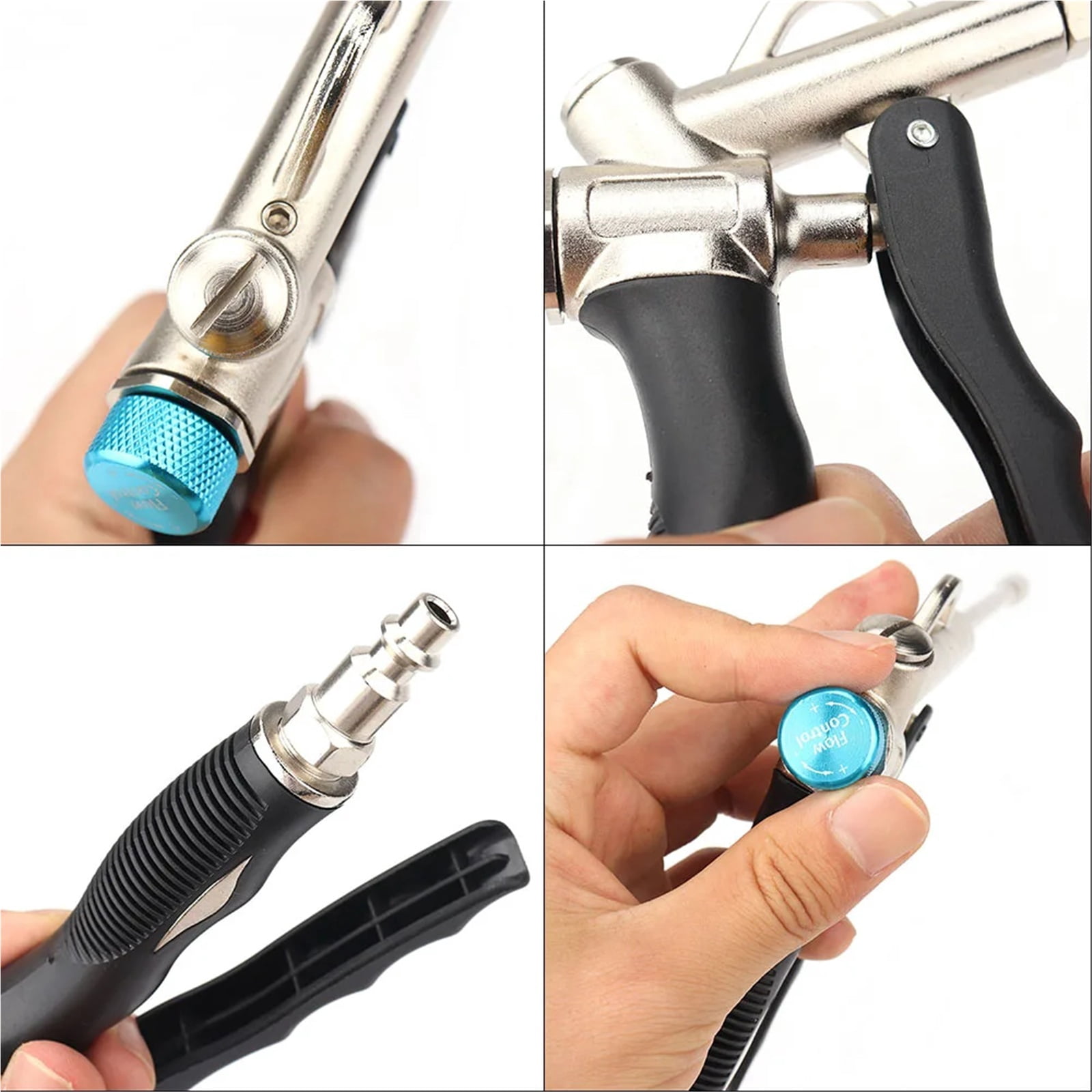 1/2pcs Adjustable Air Dust Gun Handheld 2-Way Air Blow Gun Cleaning and Dust Removal Pneumatic Tool - Multi-Purpose Tool