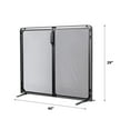 thumbnail image 2 of Modern Ember Aalto Heavy-Duty Steel Mesh Fireplace Screen with Dual Doors in Black, 2 of 4
