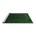 thumbnail image 2 of Ahgly Company Machine Washable Indoor Square Persian Emerald Green Traditional Area Rugs, 5' Square, 2 of 4