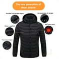 thumbnail image 3 of Heated Jacket Down Heated Jackets For Men Women Fashion Heated Coat Winter Jackets Battery/Power Bank Excluded, 3 of 5
