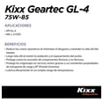 thumbnail image 3 of Aceite Transmisión Manual Kixx Geartec Gl-4, 75w-85 1l, 3 of 5