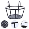 thumbnail image 3 of 1 Pcs Hanging Flower Pot, Iron Art Hanging Baskets, Metal Flower Pots, Plant Pot with Hooks, Hanging Basket for Plant, Detachable, for Balcony, Fence or Single Brick Wall(Black), 3 of 7